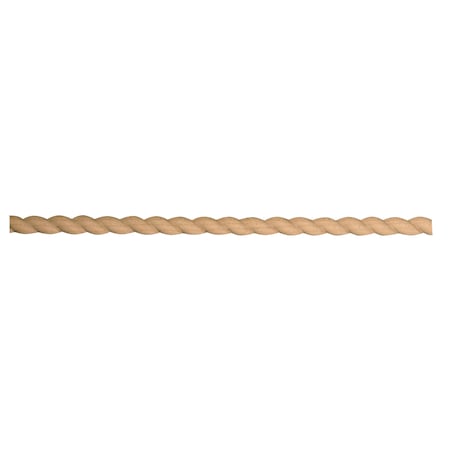 Osborne Wood Products 1/2 x 1/2 x 96 Rope Insert Moulding in Red Oak 74603.96O